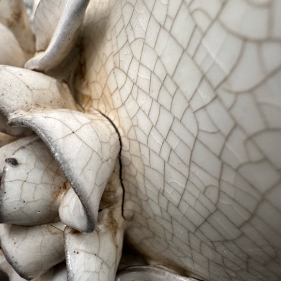 Luxury Bloom 12 1/4" Tall Ceramic Vase - Picture 9 of 13